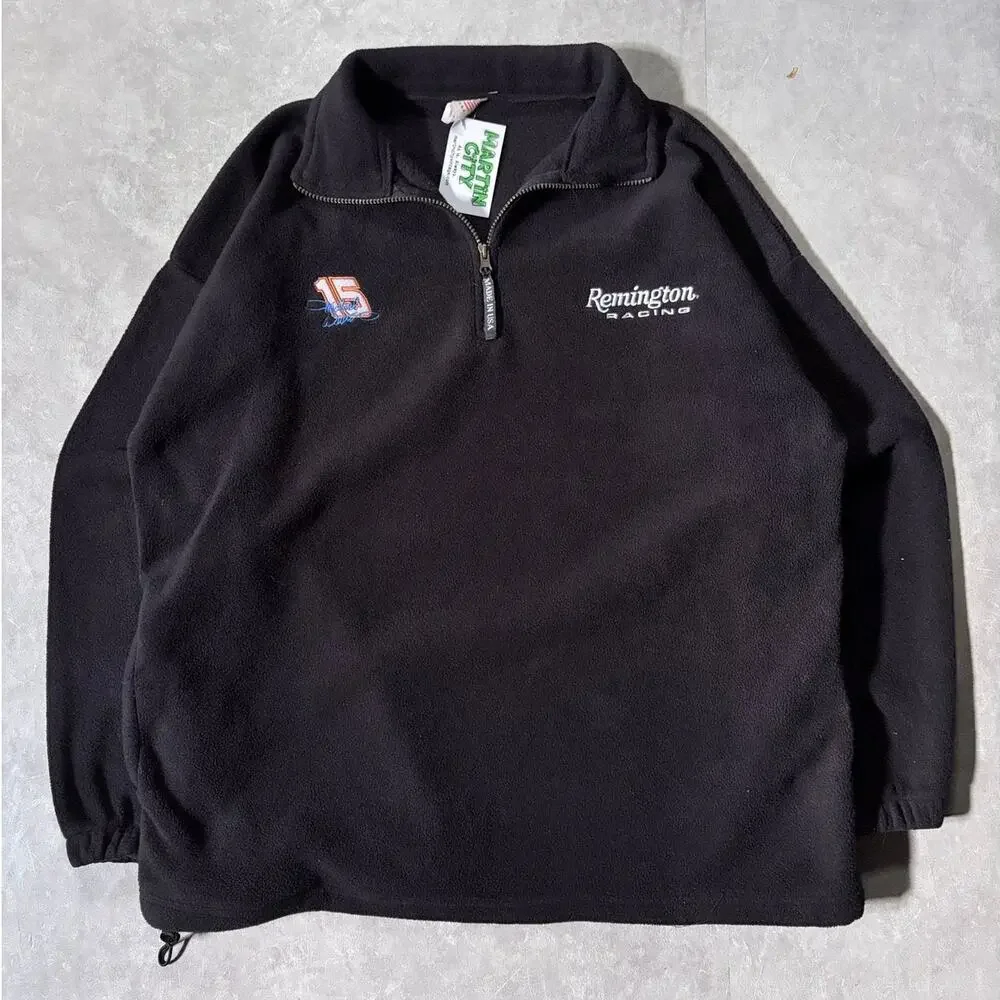 2000s Vintage NASCAR Remington Michael Waltrip Black Fleece -XL